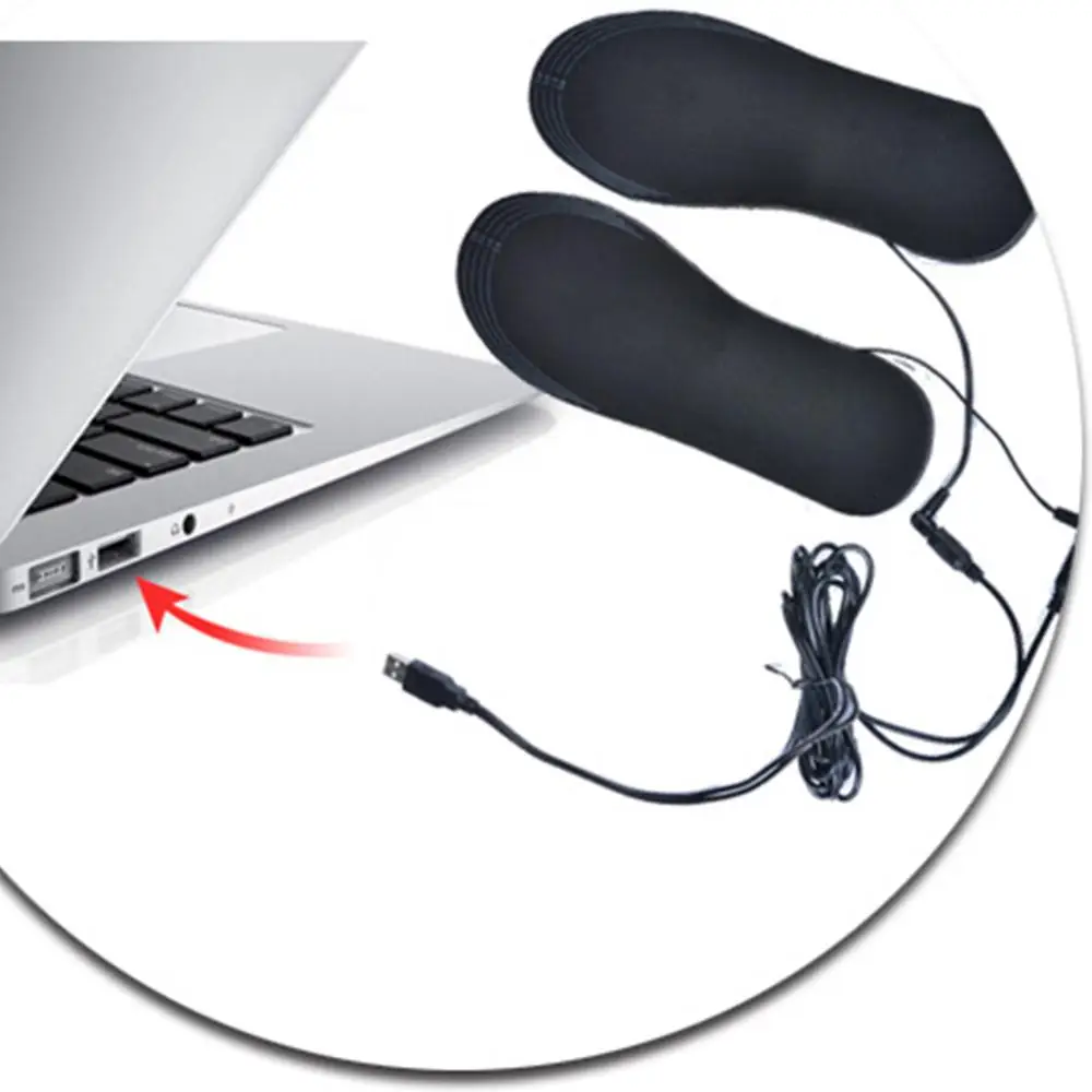 Новинка; USB стельки с подогревом; раздельные стельки для ног; теплая подушка; теплые стельки для ног; подошва с электрическим подогревом
