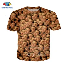 SONSPEE унисекс повседневная с коротким рукавом летняя Мужская модная повседневная одежда футболки Топы Николя клетка забавная 3d печать футболка одежда t117