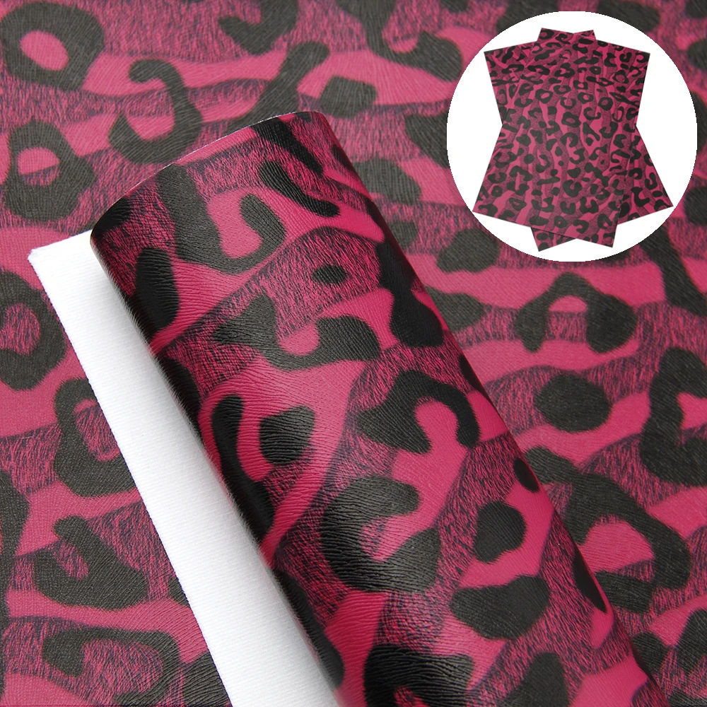 20*34 см красочные леопардовые печатные искусственная кожа листы, материалы для ручных поделок для изготовления ручных поделок, 1Yc8081 - Цвет: 1095055010