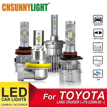 

CNSUNNYLIGHT Automobile LED Canbus Headlamp Bulbs For TOYOTA LAND CRUISER (J15)(2013.08-) Foglight Bulbs Headlight Car Styling