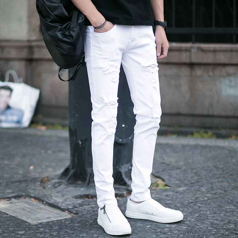 white jeans streetwear