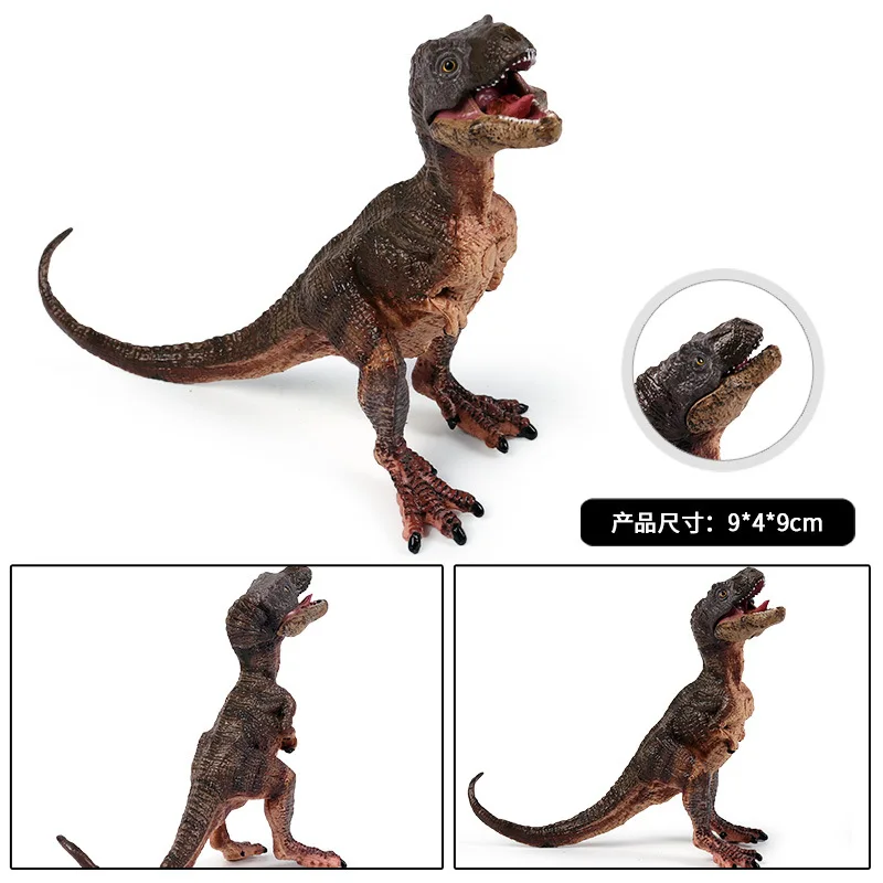 Jurassic Solid Simulated Dinosaur Models Static T-Rex Cubs Toy Animals Mandible Mobile