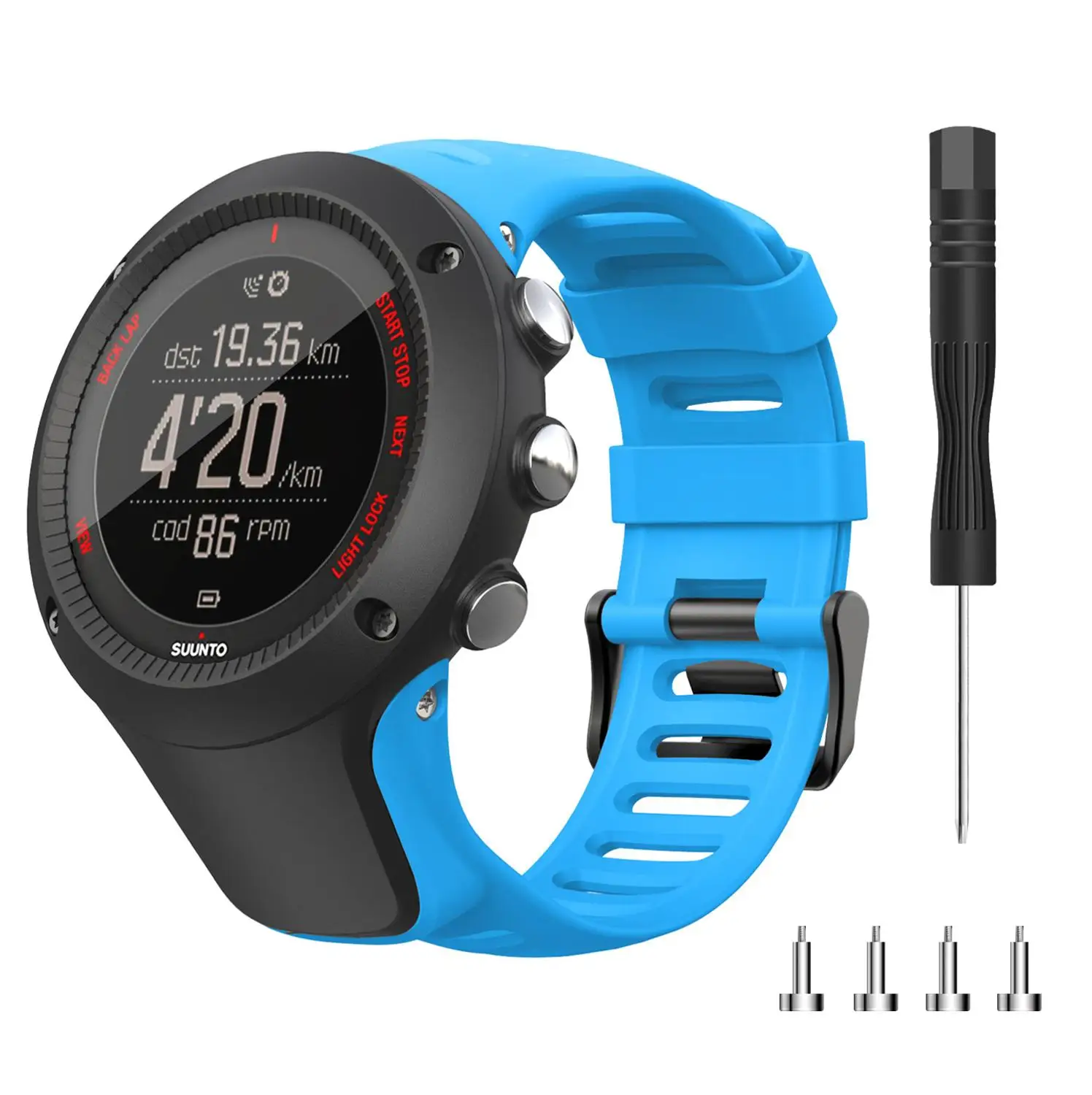 Cinturino di ricambio per Suunto Amb 1 2 2S 2R 3 Sport 3 Peak Cinturino di ricambio per Suunto Amb 1 2 2S 2R 3 Sport 3 Peak