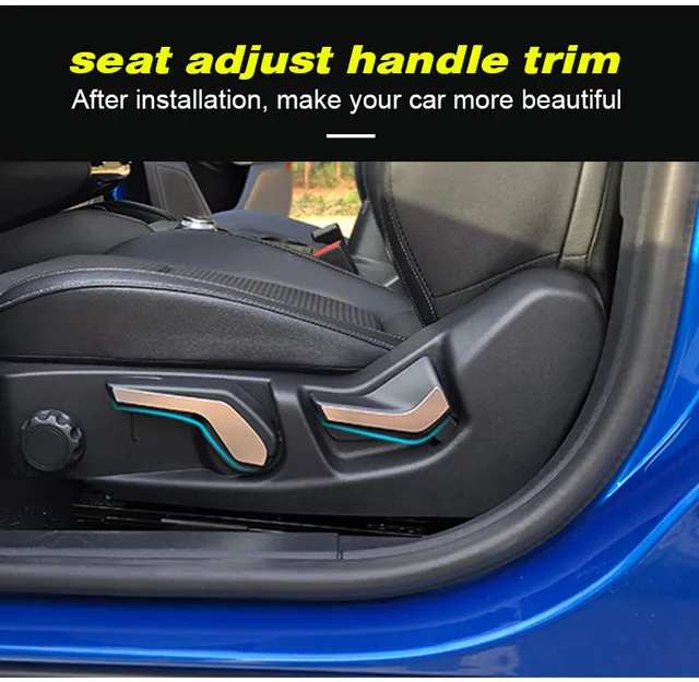 Vtear For Ford Focus Mk4 St Line Seat Adjust Handle Trim Interior Car-styling  Chrome Decoration Accessories Parts 2019 2020 - Interior Mouldings -  AliExpress
