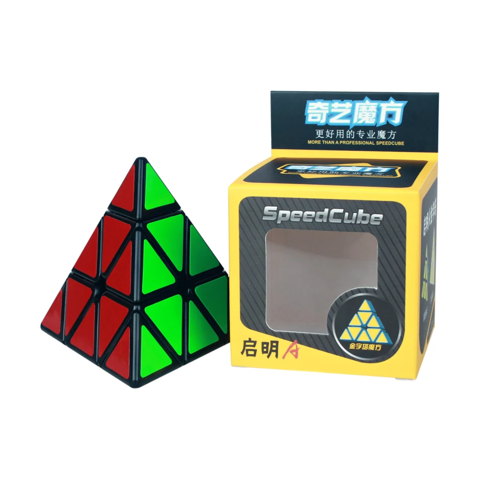 Новинка QiYi Qiming 3x3x3 волшебная Головоломка "Пирамида Рубика" скоростные кубики профессиональная липкая головоломка Cubo magico Развивающие игрушки для детей подарок