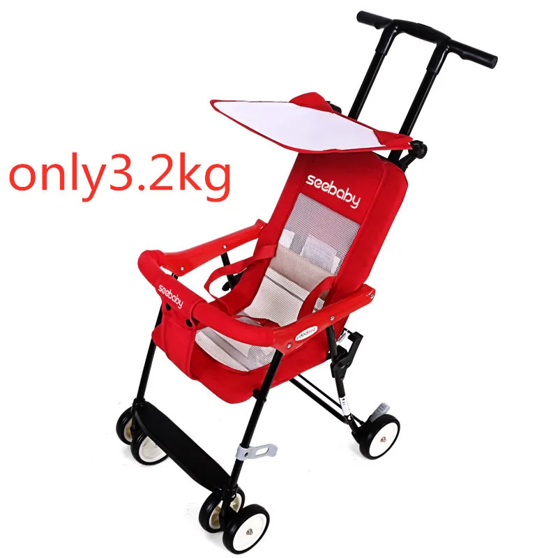 Детская прогулочная коляска-тележка легкая, Ультралегкая, легко ездит, переносная, складная и посадочная авиация