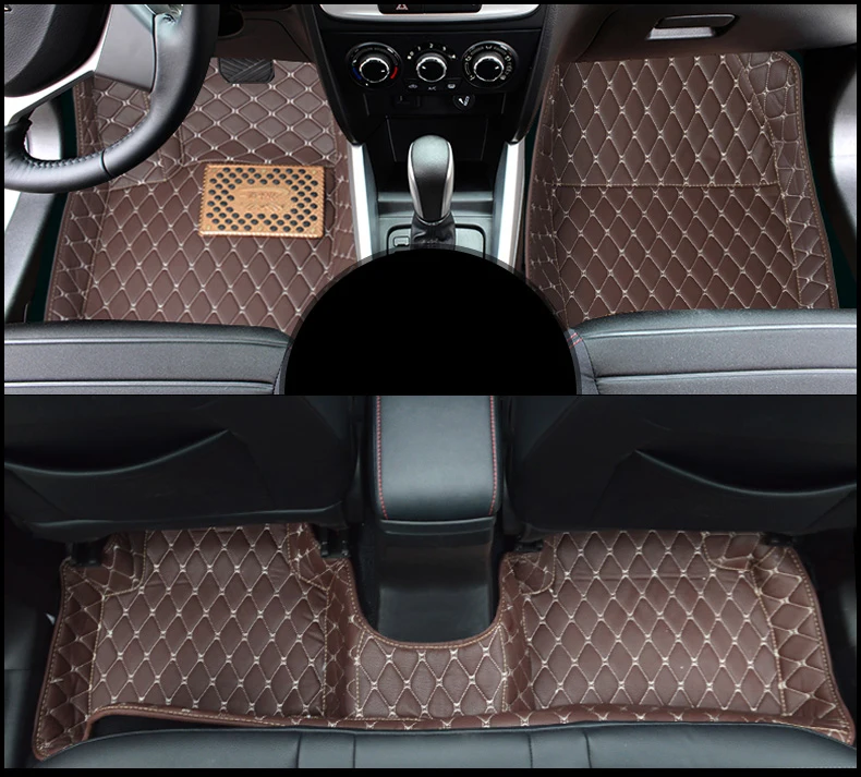 Кожаный Автомобильный Брелок с салон автомобиля коврик для suzuki vitara Grand vitara 2005- 2007 2008 2009