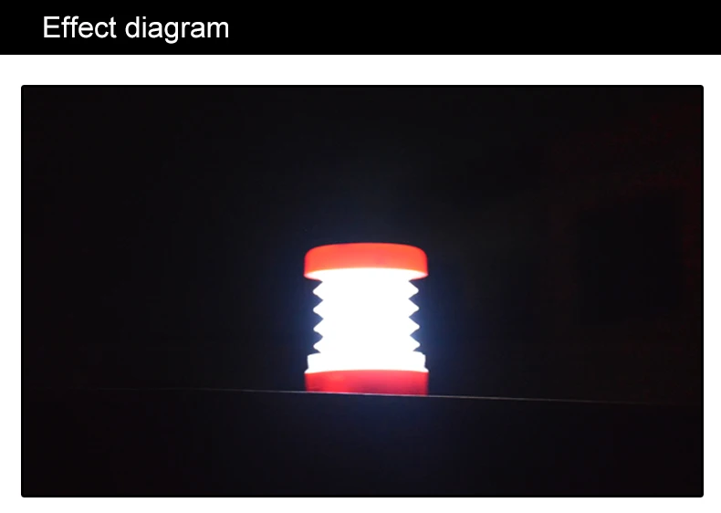 Складная Светодиодная лампа для кемпинга на открытом воздухе, портативный Водонепроницаемый светодиодный фонарик, ночной аварийный фонарь