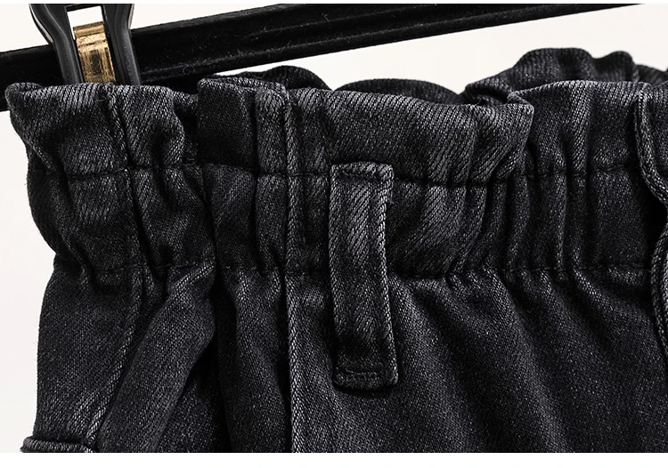 4xl Большие размеры для женщин в винтажном стиле; узкие; черные дамские высокие талией джинсы Mujer femme свободные эластичные джинсовые брюки женские K0277