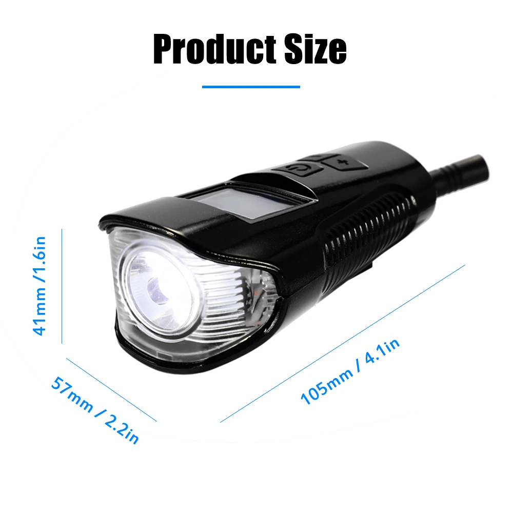 

Bicycles Light With Horn Cycling USB Charging LED T6 Flashlight Riding Code Table Speedometer Waterproof Bike Flashligh