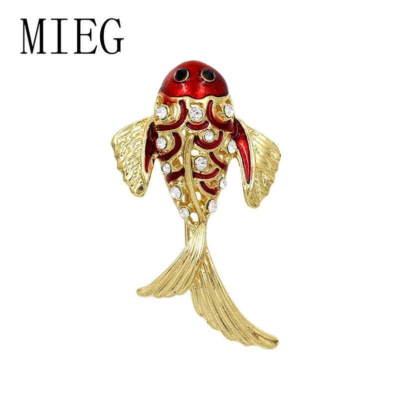 

MIEG Brand Enameled Animal Cute Fish Brooch Jewelry Fashion Clothing Accessories