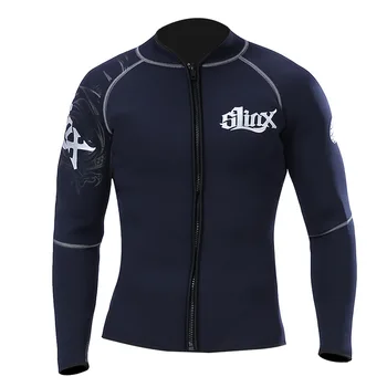 

3MM Neoprene Long Sleeve Wetsuit Diving Jacket SCR Superelastic Diving Suit Waterproof Keep Warm Surfing Diving RashGuard Shirts