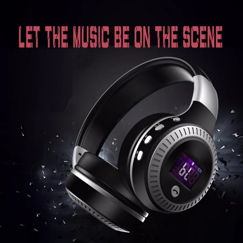 B19 Bluetooth наушники с микрофоном стерео Бас гарнитуры HiFi Звук гуманный Телескопический tf-плеер складные спортивные наушники