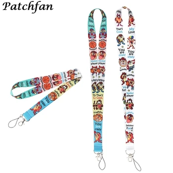 

20pcs/lot A4098 Patchfan Cartoon Dog Lanyard for Key Phones USB Flash Drives Keys Keychains ID Name Tag Badge Kids Holders