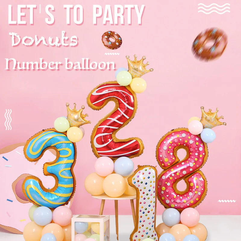 40'' Rose Gold Large Number Foil Balloons Digital Helium Balloon Baby Shower Party Birthday Decoration Happy Birthday Balloons-800