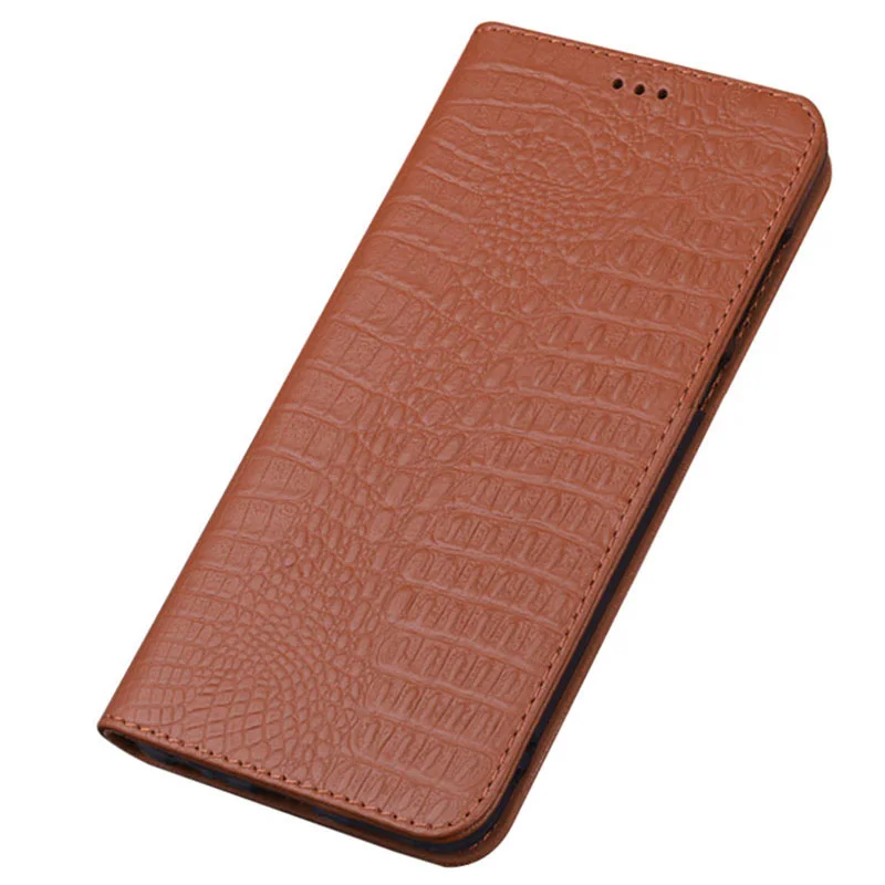 Brown 1 Роскошная натуральная кожа деловой откидной Чехол Крышка для samsung Galaxy A10 A20 A30 A40 A50 A60 A70 A80 чехол для телефона Магнитный держатель - Цвет: Brown 1