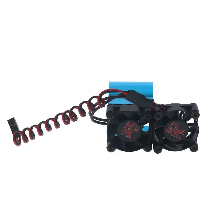 Автомобильный двигатель RC Heatsink 550 540 двойные вентиляторы охлаждения для Hsp Redcat Tamiya Axial
