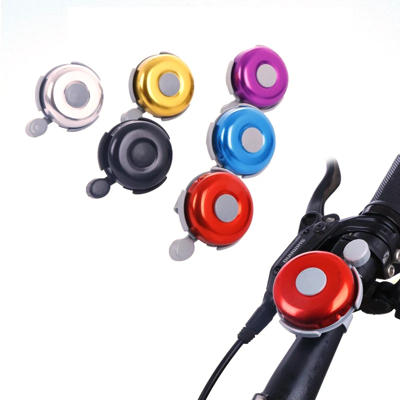 Bicycle Bell Horn Alarm Aluminum Alloy Handlebar Loud Crisp Clear Ringer Outdoor Safety Cycling Accessories bicycle bell bicycle horn bicycle alarm bicycle accessories