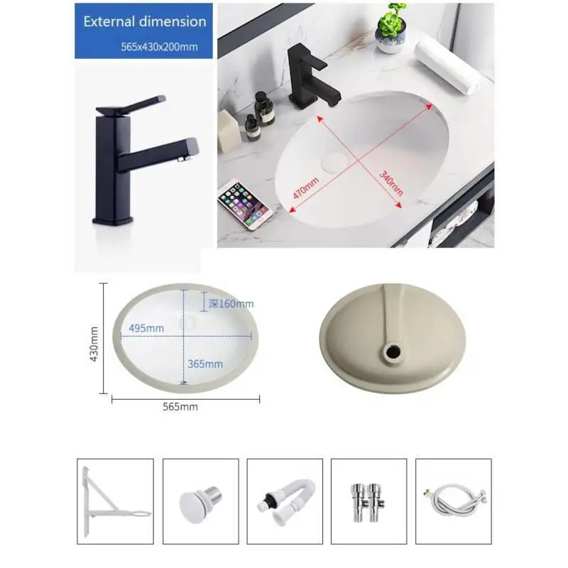 Version B Чаша Lavandino Bagno Sobre Encimera Пиа сосуд Evier De Mano ванная комната туалетный столик wastatel раковина Lavabo Куба Banheiro умывальник - Цвет: Version B