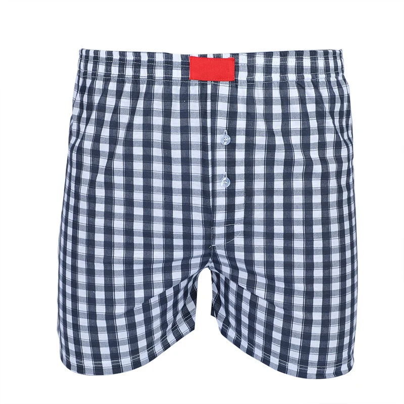 

6Pcs/lot Boxer Men Thin Summer Underwear Man Big Size Short Breathable Plaid Flexible Shorts Boxer Male Underpants