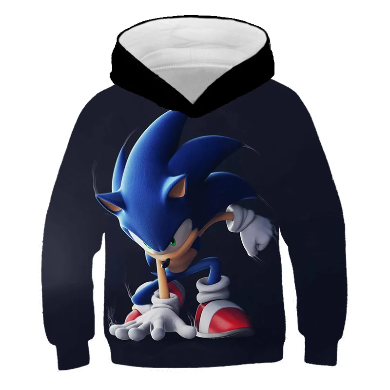 2021 Sonics Spring and Autumn Kids Clothing Hoodies Sweatshirt Baby Boys Clothes Cartoon 3D Long Sleeve Fashion Coat | Детская одежда и