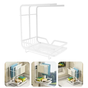 

1pc Creative Practical Durable Useful Desktop Shelf Cloth Storage Rack Sponge Organizer