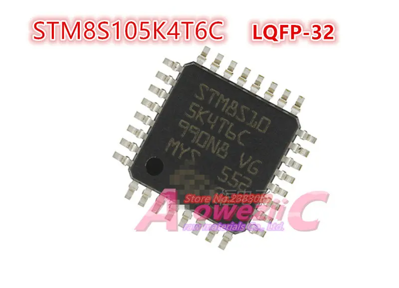 

100% new imported original STM8S105C4T6 STM8S105C6T6 STM8S105K4T6C STM8S105K4U6A STM8S105K6T6C STM8S105S4T6C STM8S105S6T6C