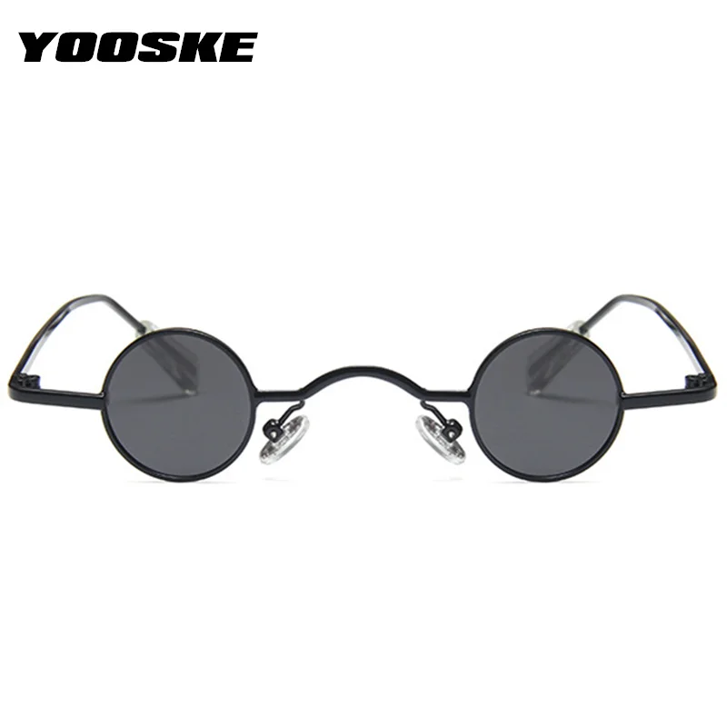 YOOSKE Polarized Sunglasses Men Classic Driving Goggles Women Fashion Steampunk Sun Glasses Retro Round Punk Eyewear UV400