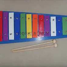 Перкуссионный инструмент ОРФ ксилофон Раннее детство обучающая игрушка Gymboree обучающие средства 13 звуковое алюминиевое пианино 0417