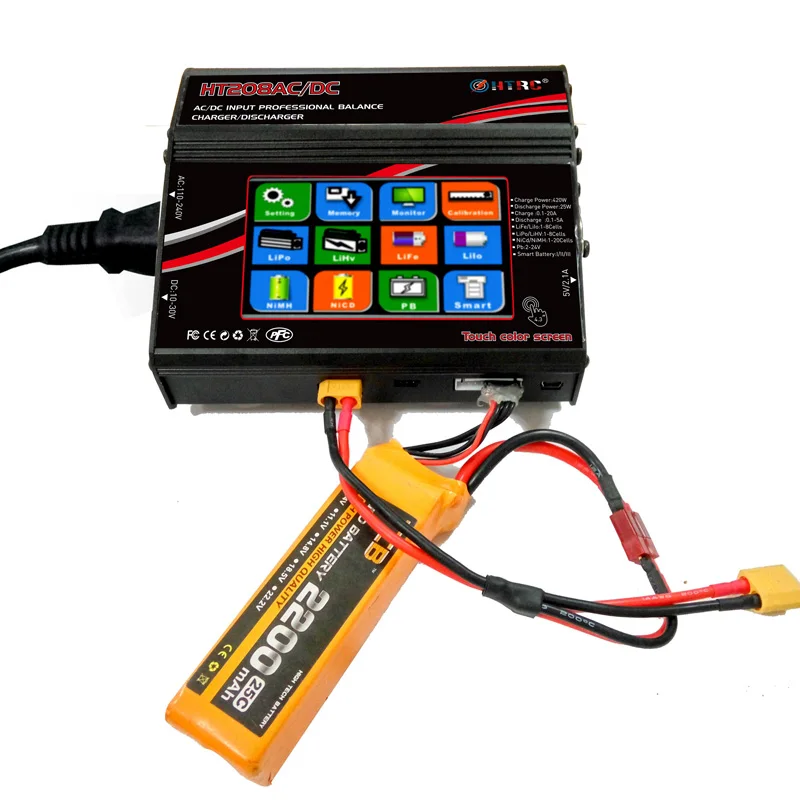 Original HTRC HT208 AC DC 420W 20A LCD TouchScreen