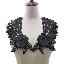 Трехмерной Шелковый цветок поддельные меховой воротник женские Рабочие одежный воротничок воротник швейные принадлежности, с кружевным воротником, женские броши