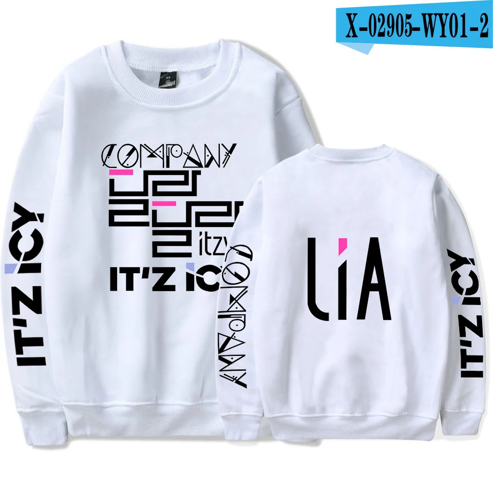 ITZY толстовка женская Горячая комбинация эксклюзивная толстовка с капюшоном модная Популярная Корейская осенняя и зимняя одежда XXS-4XL - Цвет: 24