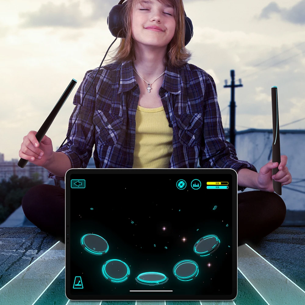 AeroBand DL-1903A PocketDrum Портативный воздуха барабанные палочки электронные Голень с
