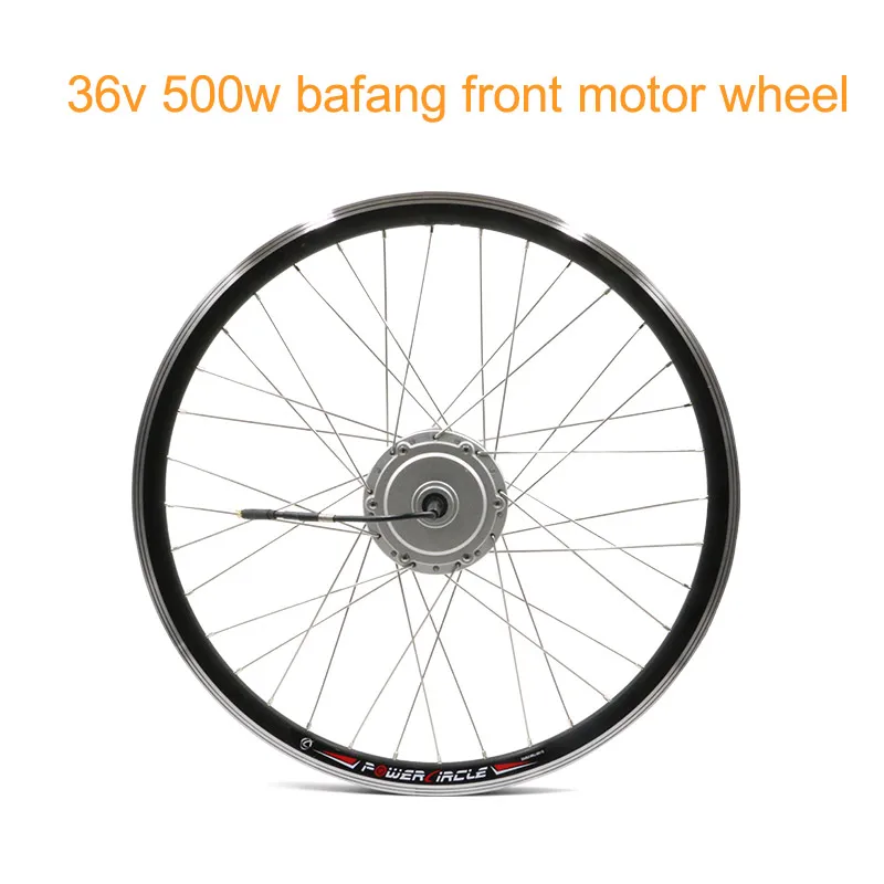 Bafang 36V 250 W/350 W/500 W электрический велосипед Планетарная втулка переднее колесо для электрического велосипеда конверсионный комплект аксессуары 2" 26" 700C колесо - Цвет: 36v500w bafang wheel