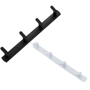 

Bathroom Coat Hook Hanger Towel Hook Wall Hanging Door Behind Coat Hanger 4 Hook