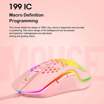 

Ergonomic 4000DPI USB Wired Hollow-out Colorful RGB Light Gaming Mouse Mice For PC 2020 Newest