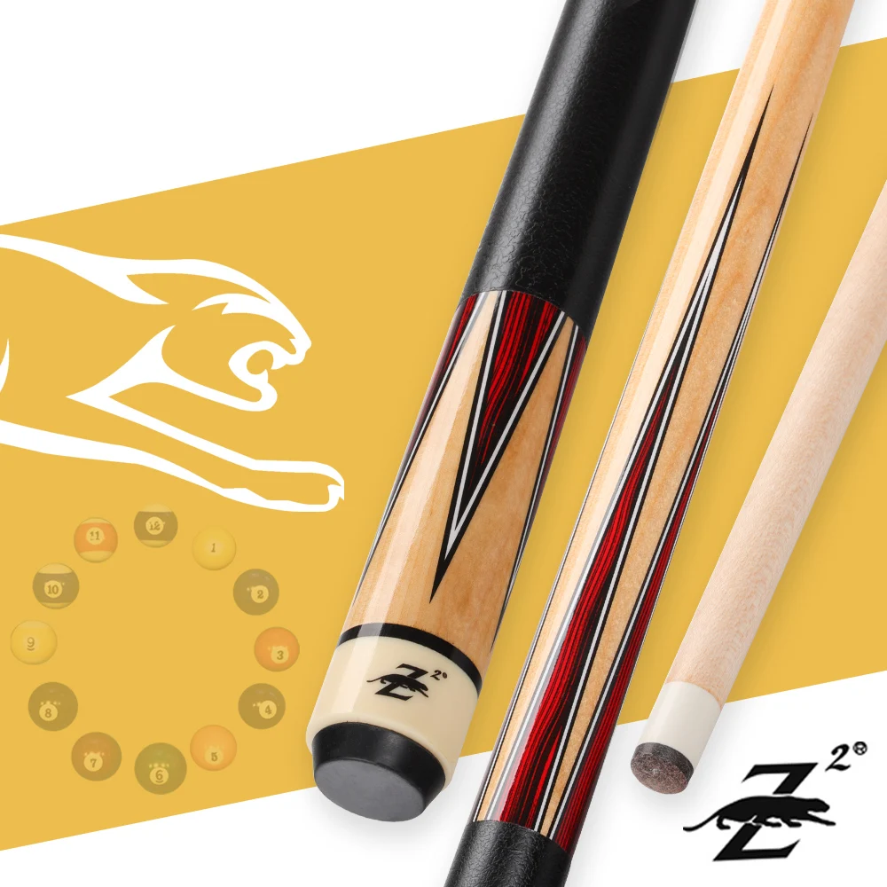 

Z2 Billiard Pool Cue 11.5mm Tip Billiard Stick Kit with Case with Gifts Maple 147cm Professional Nine Ball Black 8 China