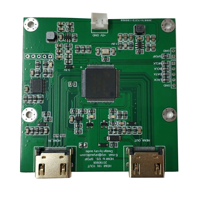 

HDMI digital audio extraction splitter HDMI to I2S SPDIF one in and one out I2S output DC 5V