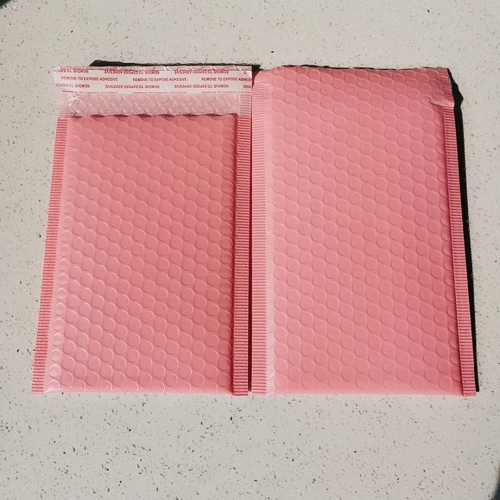 10 шт./лот 150x250 мм персиковый розовый почтовый конверт с пузырчатой пленкой Подарочная пластиковая Противоударная упаковка Пузырьковые Конверты