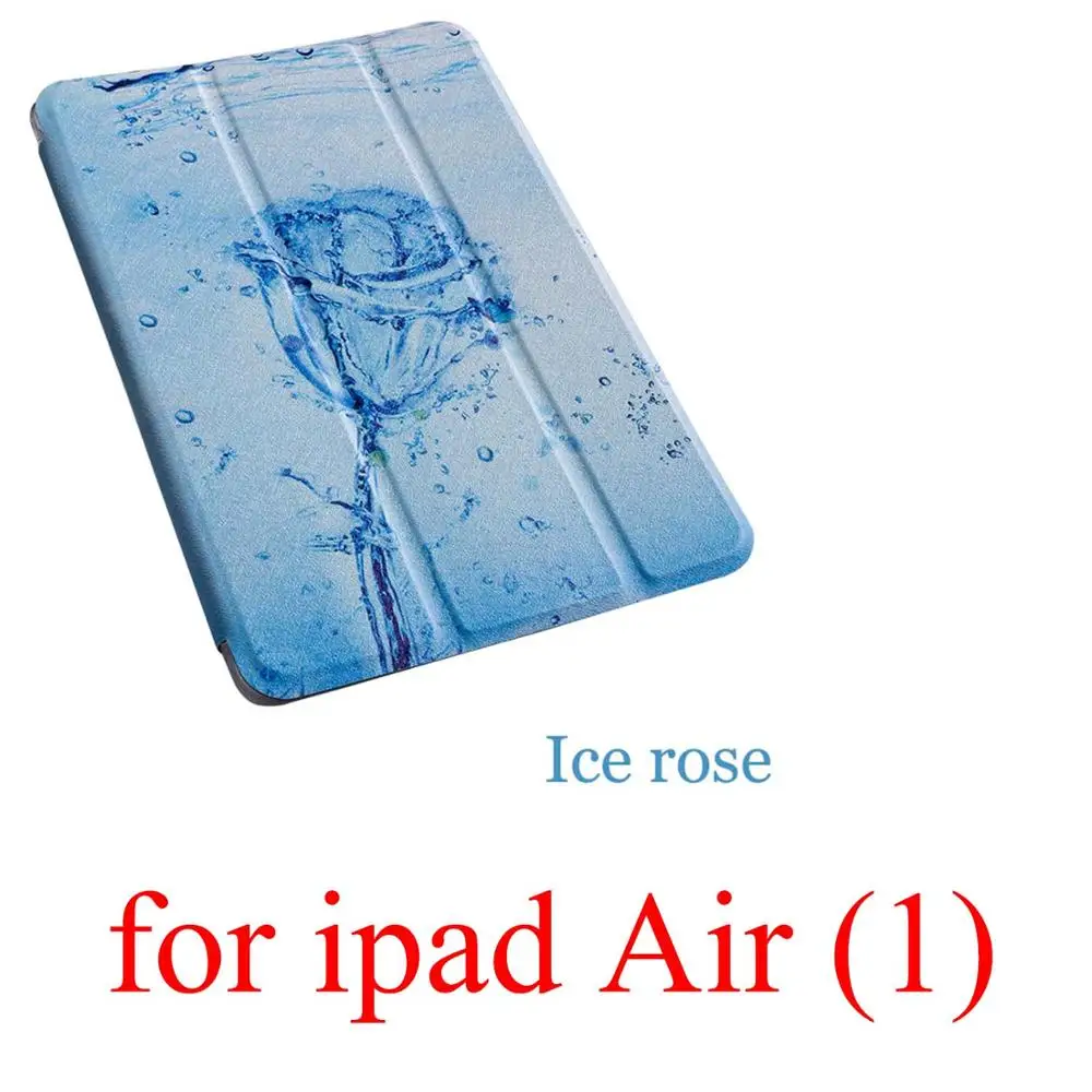 Чехол для планшета с мультипликационным принтом для Apple ipad 2 3 4 9,7 Pro Smart wake Sleep fundas fold Stand cardined cover capa bag для Air 1 2 - Цвет: for ipad Air (1)