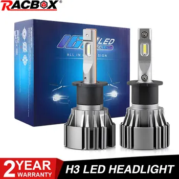 

H3 Mini Type LED Car Headlight Bulbs 80W/set 80W/set 6500K Auto Headlamp Fog Light 12V Cars Headlights Bulb Automobile Led Lamps