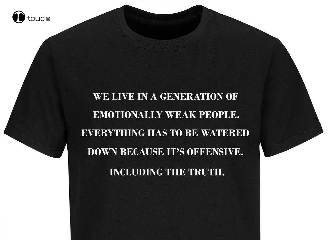 We Live In Generation Of Emotionally Weak People Quote Shrits Freedom Speech Cotton Tee Shirt Unisex | Женская одежда