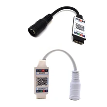 Mini RGB Bluetooth LED Controller Music Bluetooth Wireless Smart Phone Light Strip Controller For RGBW LED Strip DC 5V 12V 24V
