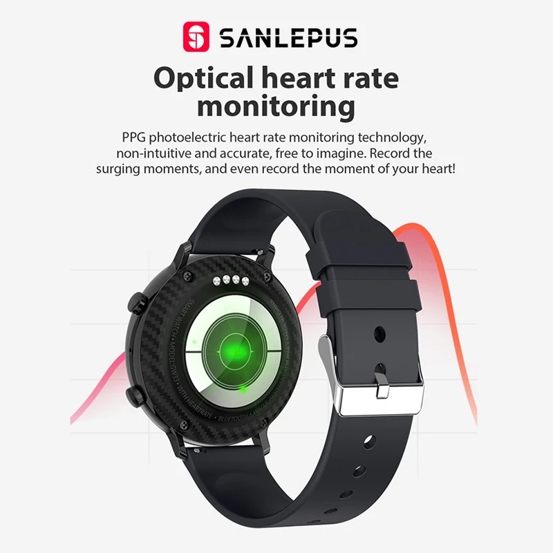 Смарт часы SANLEPUS 2020 Bluetooth звонки мужские и женские водонепроницаемые ЭКГ PPG фитнес