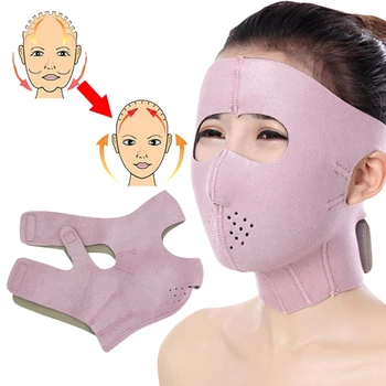 

3D V Face Slimming Mask Massage Relaxtion Facial Slim Up Belt Lifting Chin Thin Cheek Sauna Bandage Beauty Health Care Tool