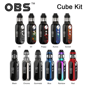 

Original OBS Cube Kit 80W Box Mod Vape 3000mah Battery with 4ml Mesh Tank 0.2ohm Coil Vs Drag 2 Vaporizer Kit