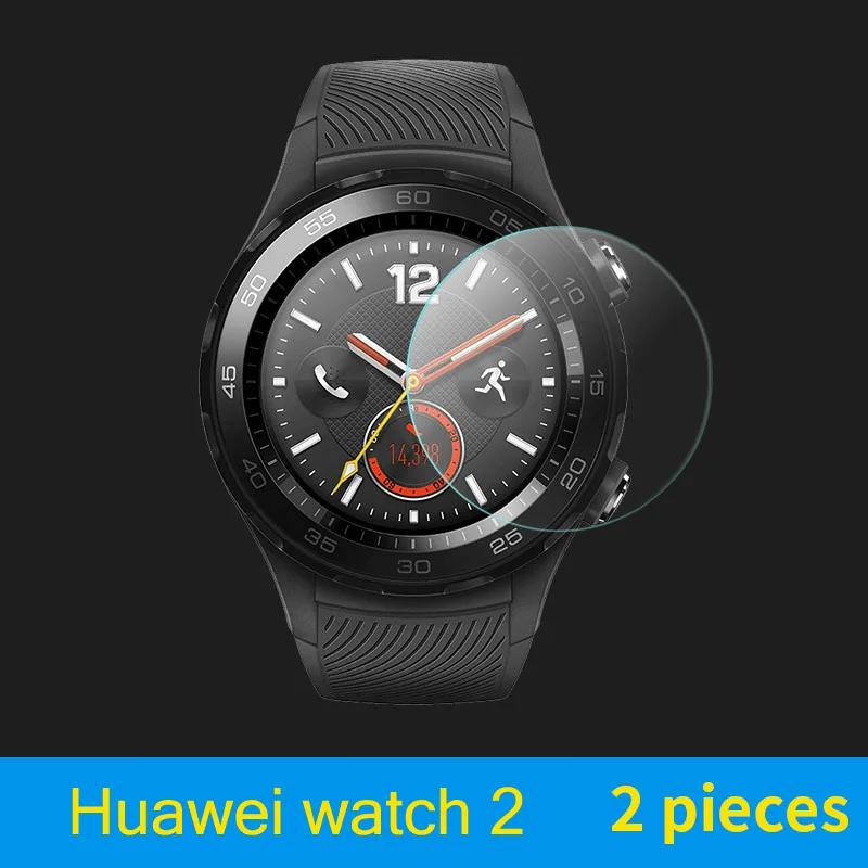 2шт экран закаленное стекло пленка Для huawei часы 2 / 2pro 9Н Твердость Защитная пленка от царапин для Huawei Watch GT / Часы волшебные Защитная HD Закаленная Пленка - Цвет: For Huawei watch 2