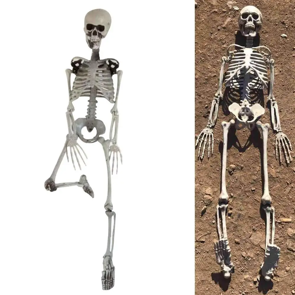 

90cm Simulation Human Skeleton Ornament Halloween Party Bar Haunted House Props hot