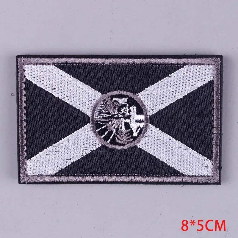 Prajna Hook&Loop Tactical Patches Armband Embroidered Army Badge For Clothing Bag Military Country Flag Hook Loop Applique DIY F