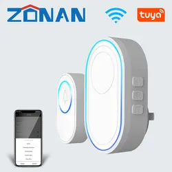 Sistema de alarme de segurança smart home, wi fi, campainha, sistema de alarme compatível com som de apartamento, 433mhz, detector sem fio